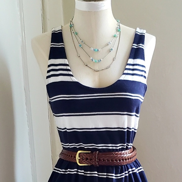 J. Crew Striped Fit and Flare Dress - Picture 2 of 8